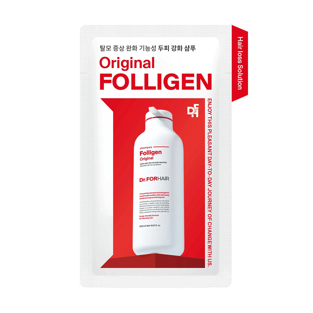 Зміцнювальний шампунь для волосся Dr.FORHAIR Folligen Original Shampoo проти випадіння, 10 мл
