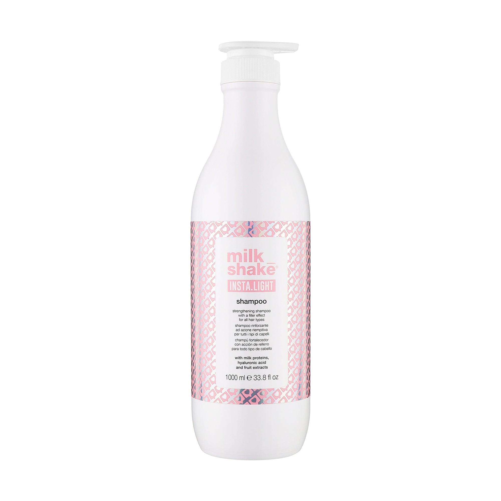 Зміцнювальний шампунь для волосся milk_shake Insta.Light Shampoo з ефектом філера, 1 л